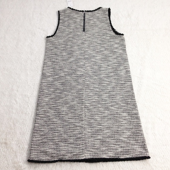 Loft Fringe Tweed Shift Dress - Picture 3 of 7